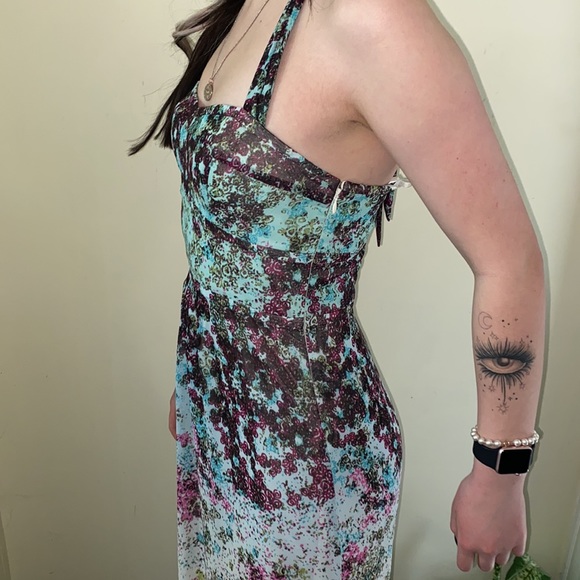 Beautiful Guess Floral Maxi Dress Size 6 High /Low - Picture 3 of 16